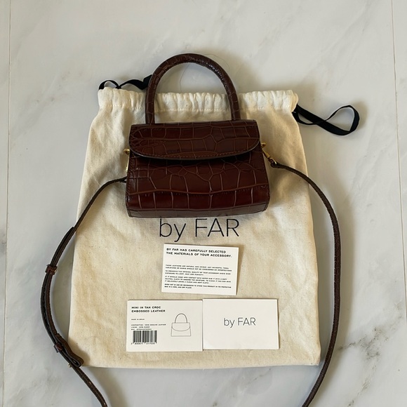 By Far Mini Nutella Crocs Embossed Leather - Picture 11 of 13